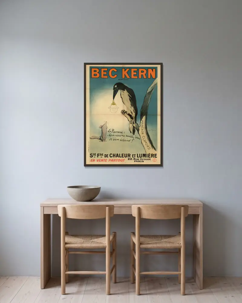 Bec Kern, Georges Meunier v rámu na stěně