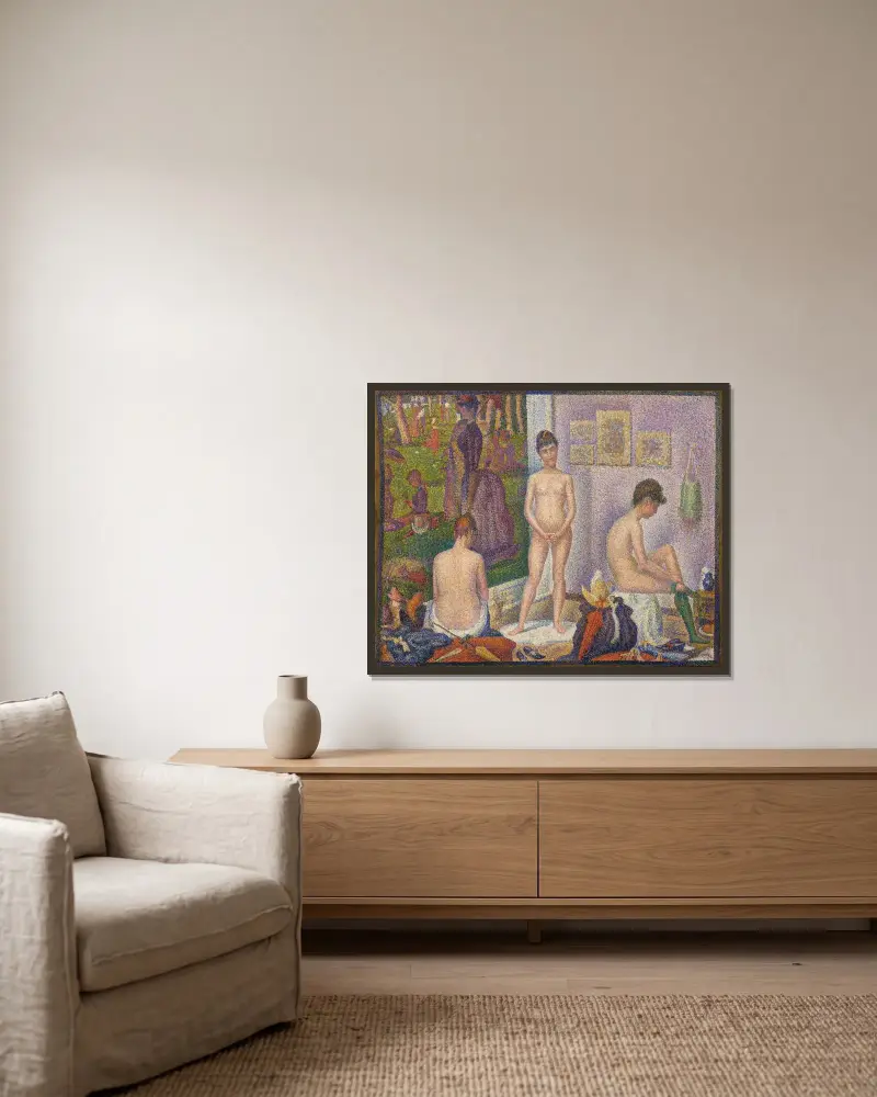 Modelki, Georges Seurat w ramie na ścianie