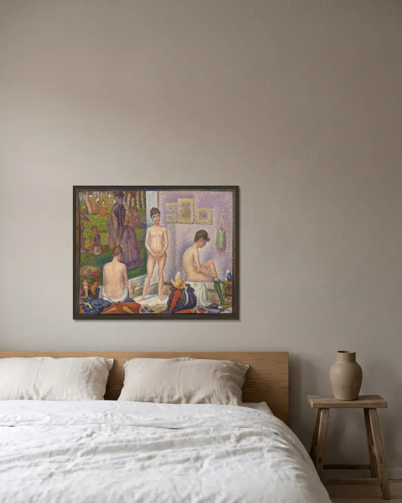 Modelki, Georges Seurat w ramie na ścianie