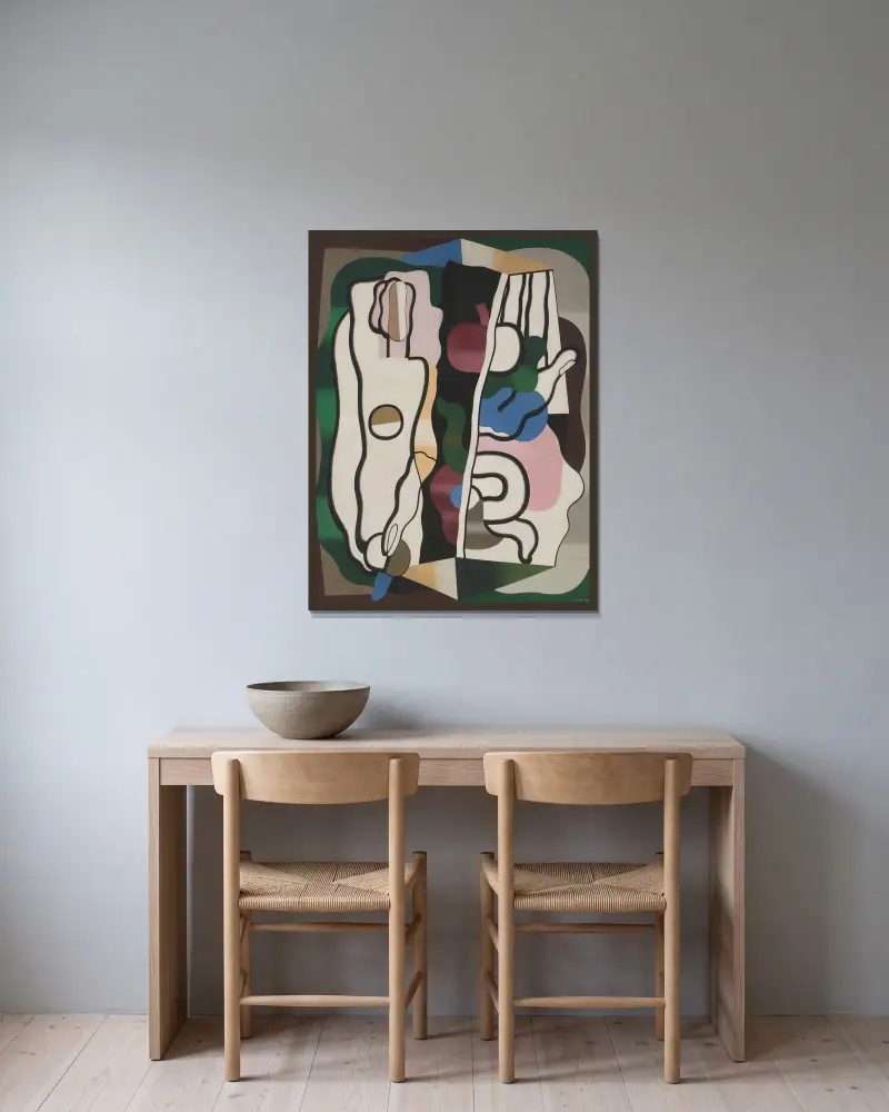 Eve av Georges Valmier inramad på en vägg