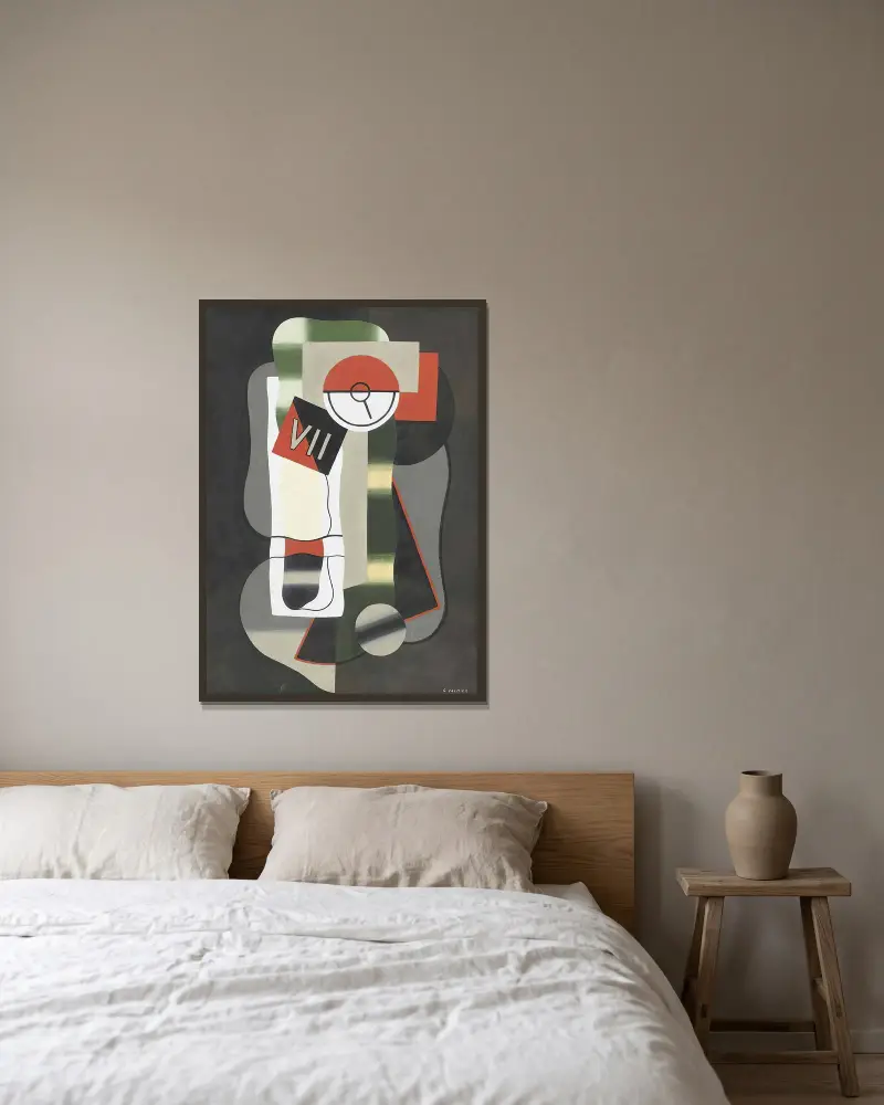 Time av Georges Valmier inramad på en vägg