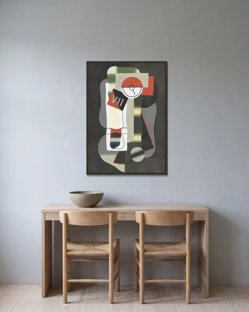Time av Georges Valmier inramad på en vägg