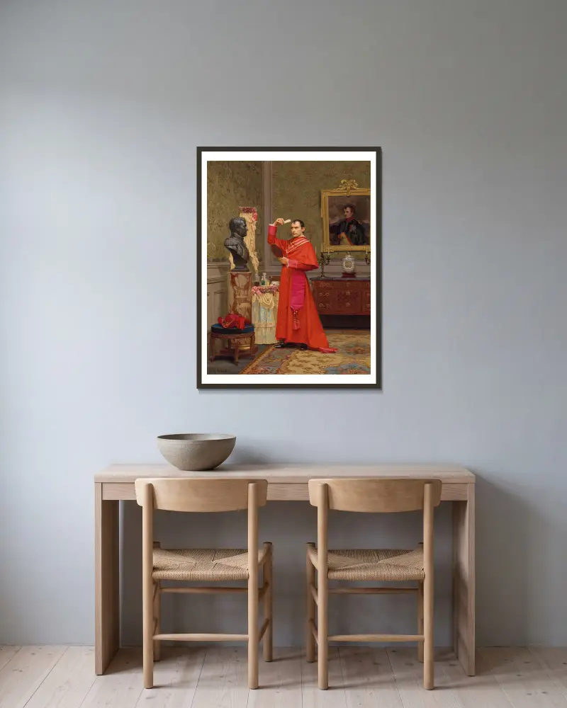 Porównanie, Jehan Georges Vibert w ramie na ścianie