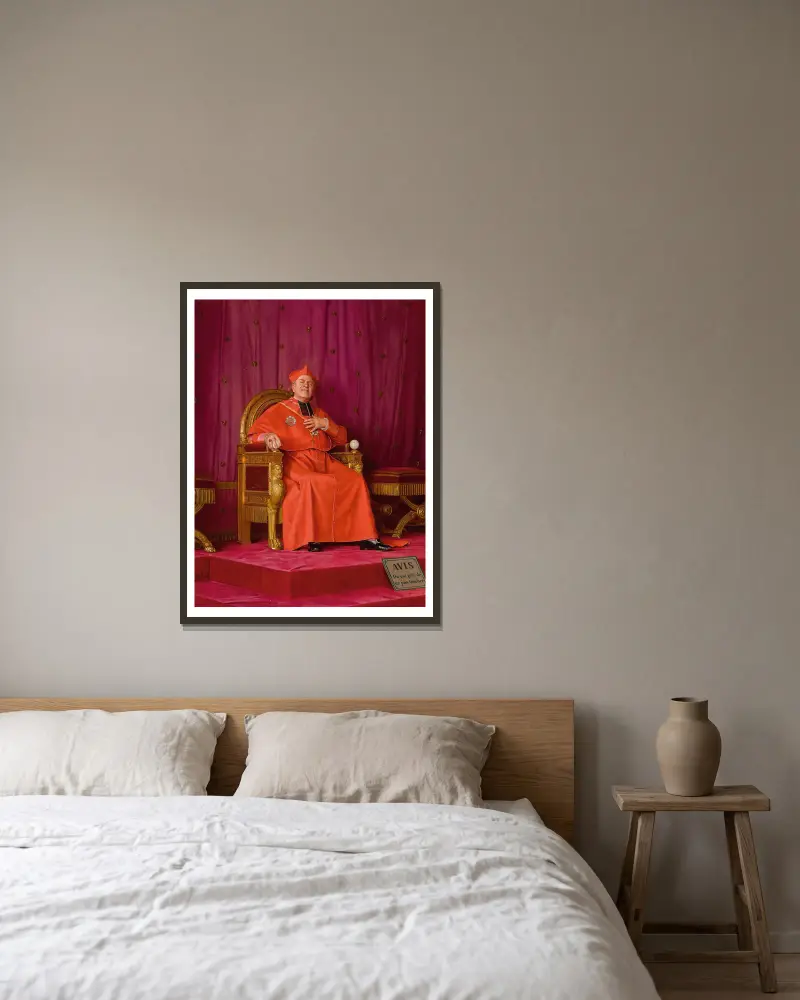Si J’étais Roi av Jehan Georges Vibert inramad på en vägg