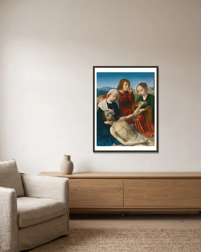 Opłakiwanie Chrystusa, Gerard David w ramie na ścianie