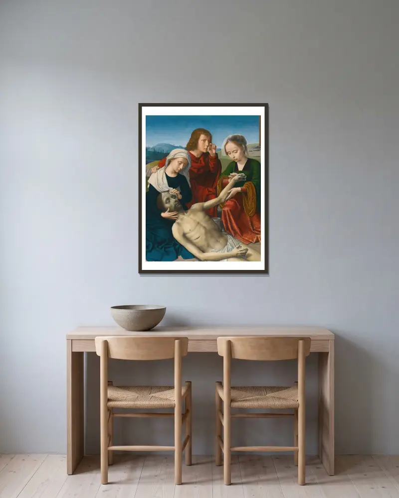 Opłakiwanie Chrystusa, Gerard David w ramie na ścianie