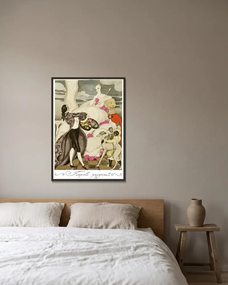 Na červených podpatcích, pl. 05, Gerda Wegener v rámu na stěně