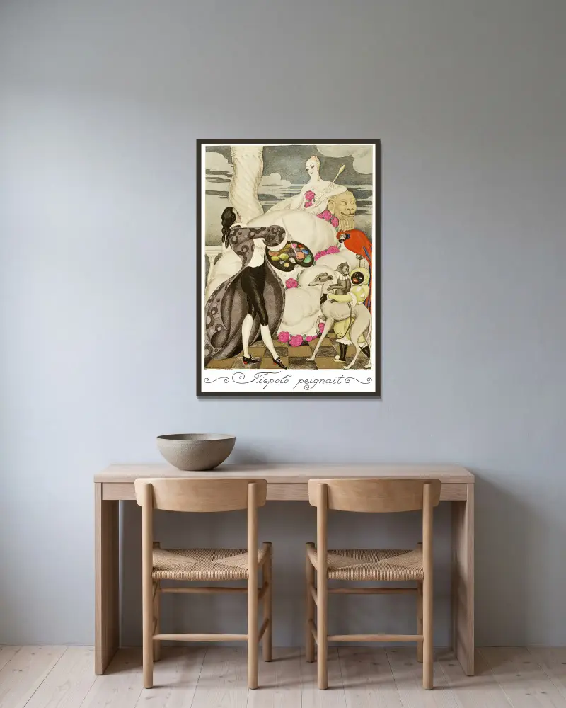 Na červených podpatcích, pl. 05, Gerda Wegener v rámu na stěně