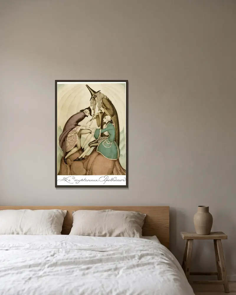 Na czerwonych obcasach, pl. 06, Gerda Wegener w ramie na ścianie
