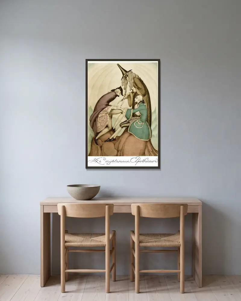 Na czerwonych obcasach, pl. 06, Gerda Wegener w ramie na ścianie