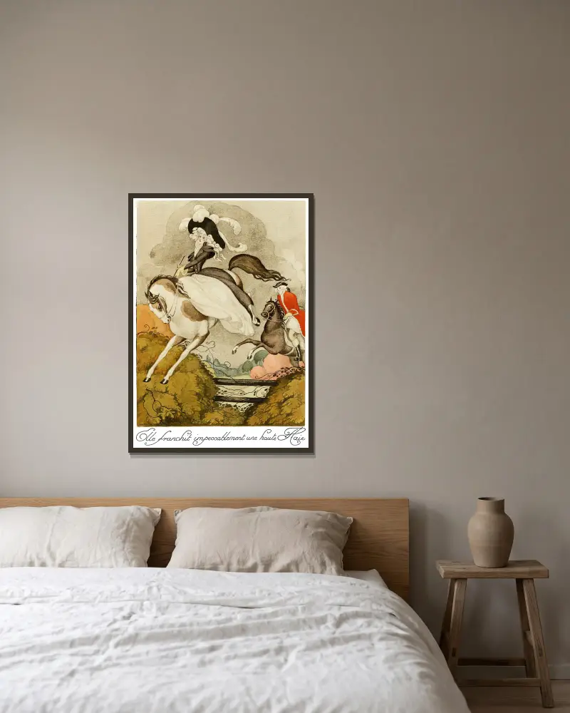 Na czerwonych obcasach, plansza 08, Gerda Wegener w ramie na ścianie