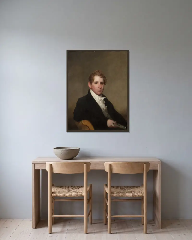Doktor James Stuart, Gilbert Stuart w ramie na ścianie