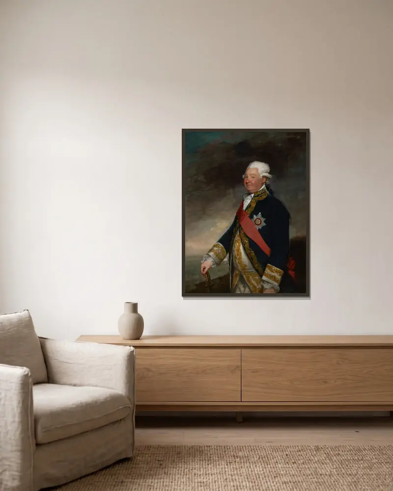 Viceadmirál Edward Hughes, Gilbert Stuart v rámu na stěně
