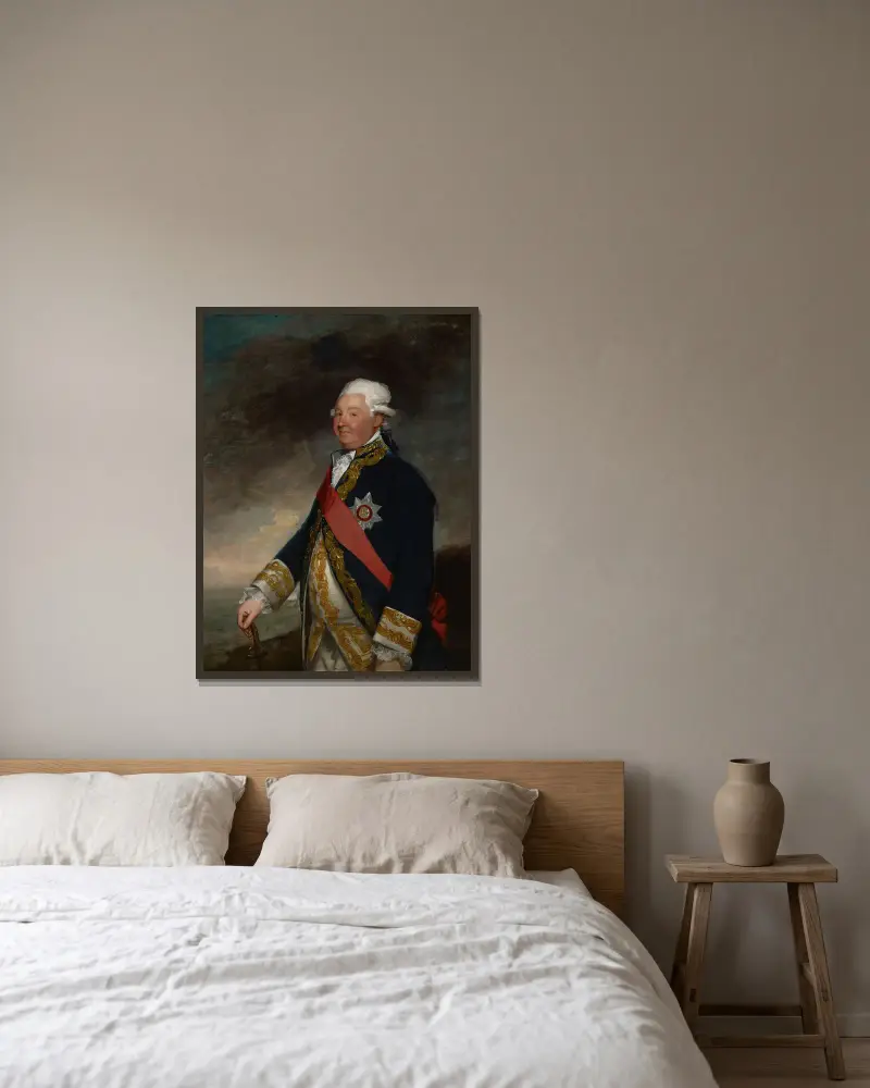 Viceadmirál Edward Hughes, Gilbert Stuart v rámu na stěně