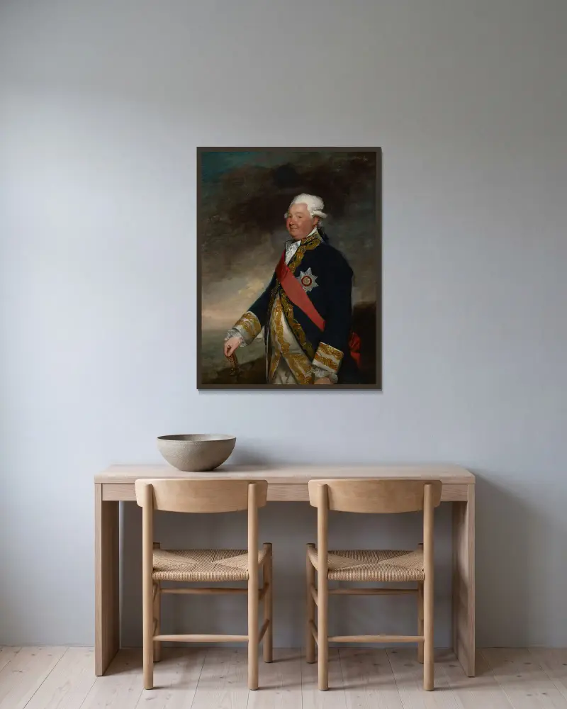 Viceadmirál Edward Hughes, Gilbert Stuart v rámu na stěně