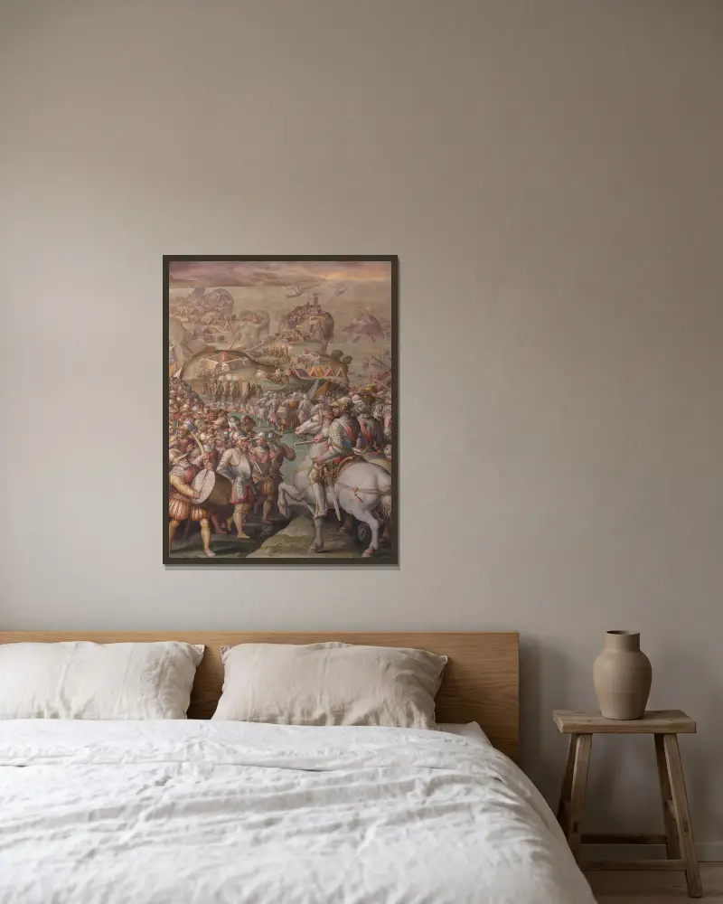 Zdobycie Porto Ercole, Giorgio Vasari w ramie na ścianie