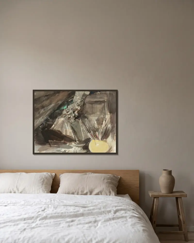Büste des Kardinals Leopoldo de' Medici im Atelier des Künstlers von Giovanni Boldini gerahmt an einer Wand