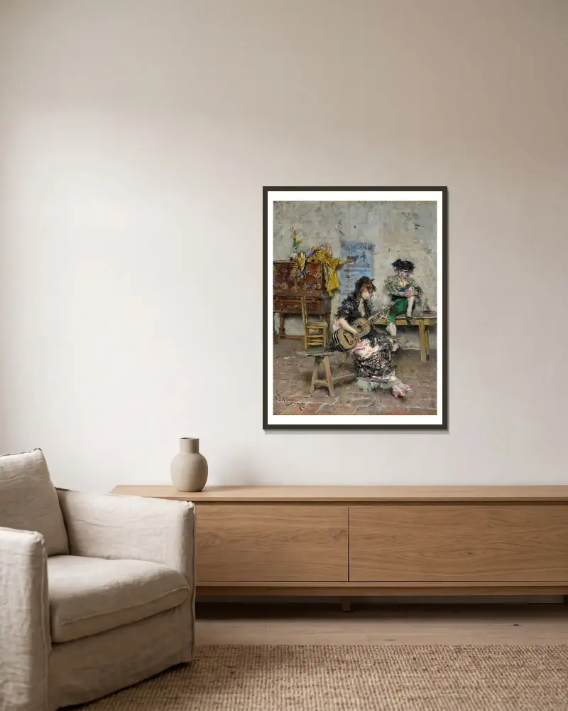 Hráč na kytaru, Giovanni Boldini v rámu na stěně