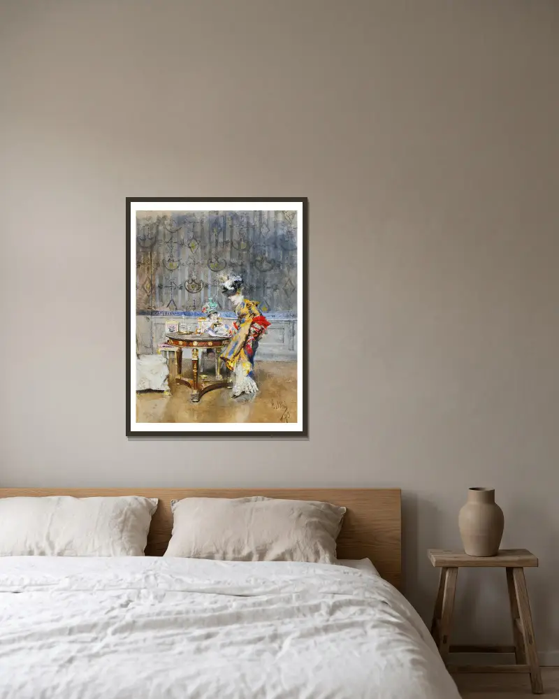 Čtenářka dopisu, Giovanni Boldini v rámu na stěně