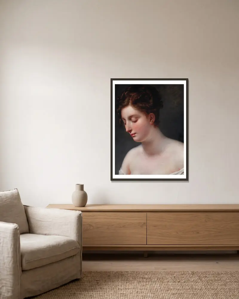 Galatea von Anne Louis Girodet-Trioson gerahmt an einer Wand