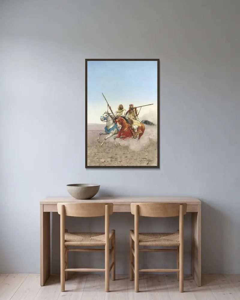 Fantasia von Giulio Rosati gerahmt an einer Wand