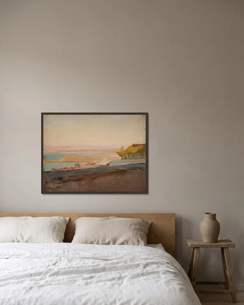 Cala Bona von Jan Ciągliński gerahmt an einer Wand