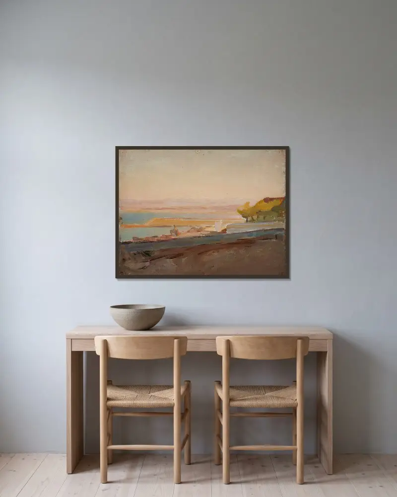 Cala Bona von Jan Ciągliński gerahmt an einer Wand