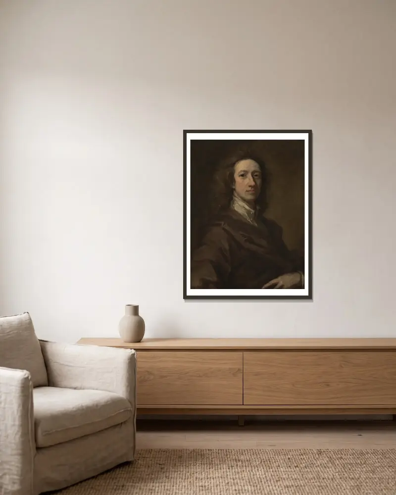 Cornelis de Bruyn von Sir Godfrey Kneller gerahmt an einer Wand