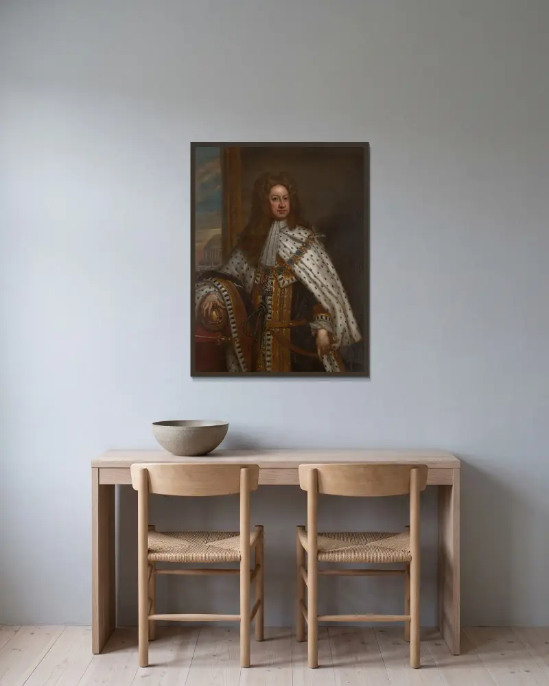 Jiří I., král Velké Británie a Irska, Sir Godfrey Kneller v rámu na stěně