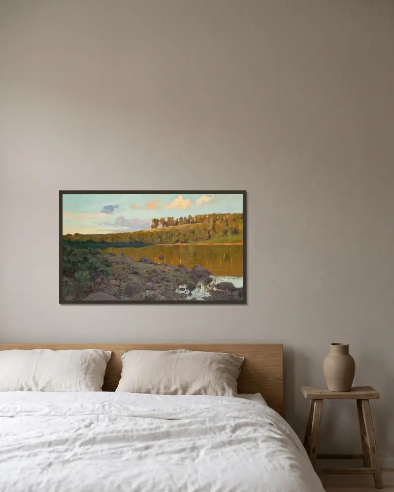See im Wald von Gottfrid Kallstenius gerahmt an einer Wand