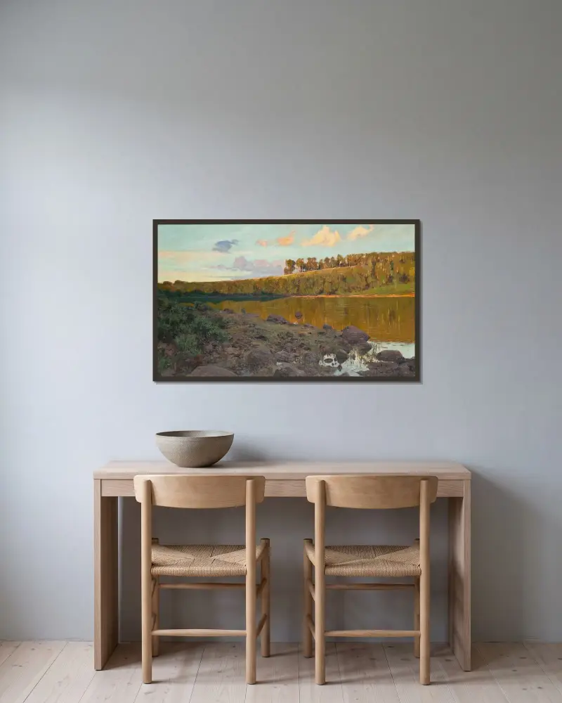 See im Wald von Gottfrid Kallstenius gerahmt an einer Wand