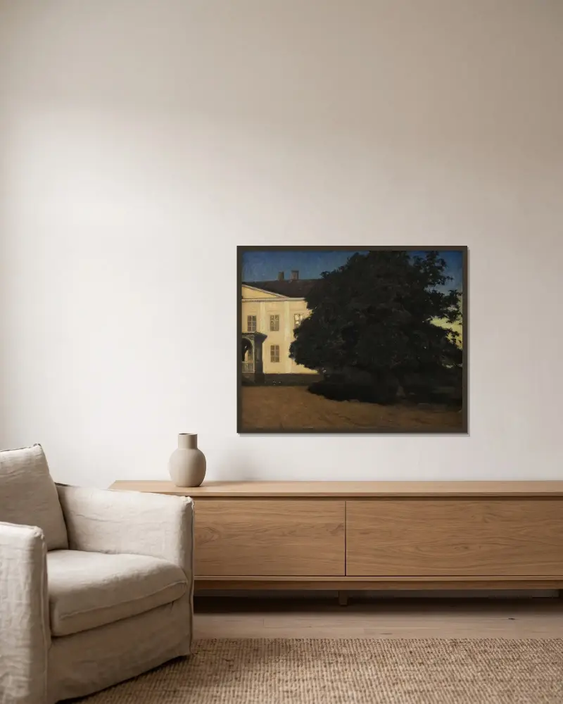 The Manor, Gottfrid Kallstenius w ramie na ścianie