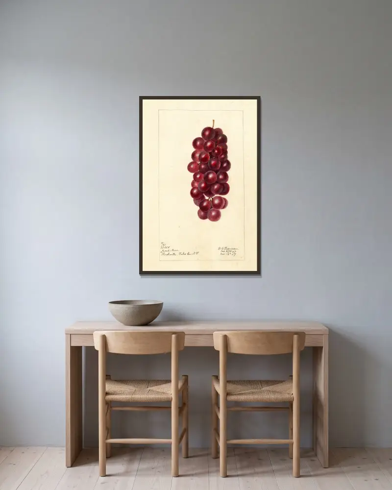 Vitis: Jacob Moore, Deborah Griscom Passmore w ramie na ścianie