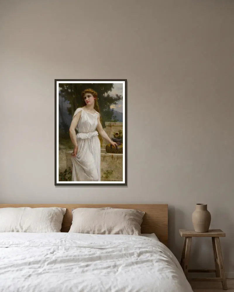 An der Quelle – Nr. 2 von Guillaume Seignac gerahmt an einer Wand