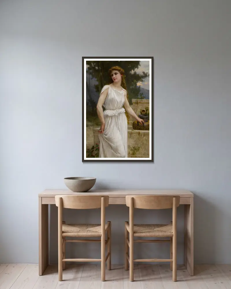 An der Quelle – Nr. 2 von Guillaume Seignac gerahmt an einer Wand
