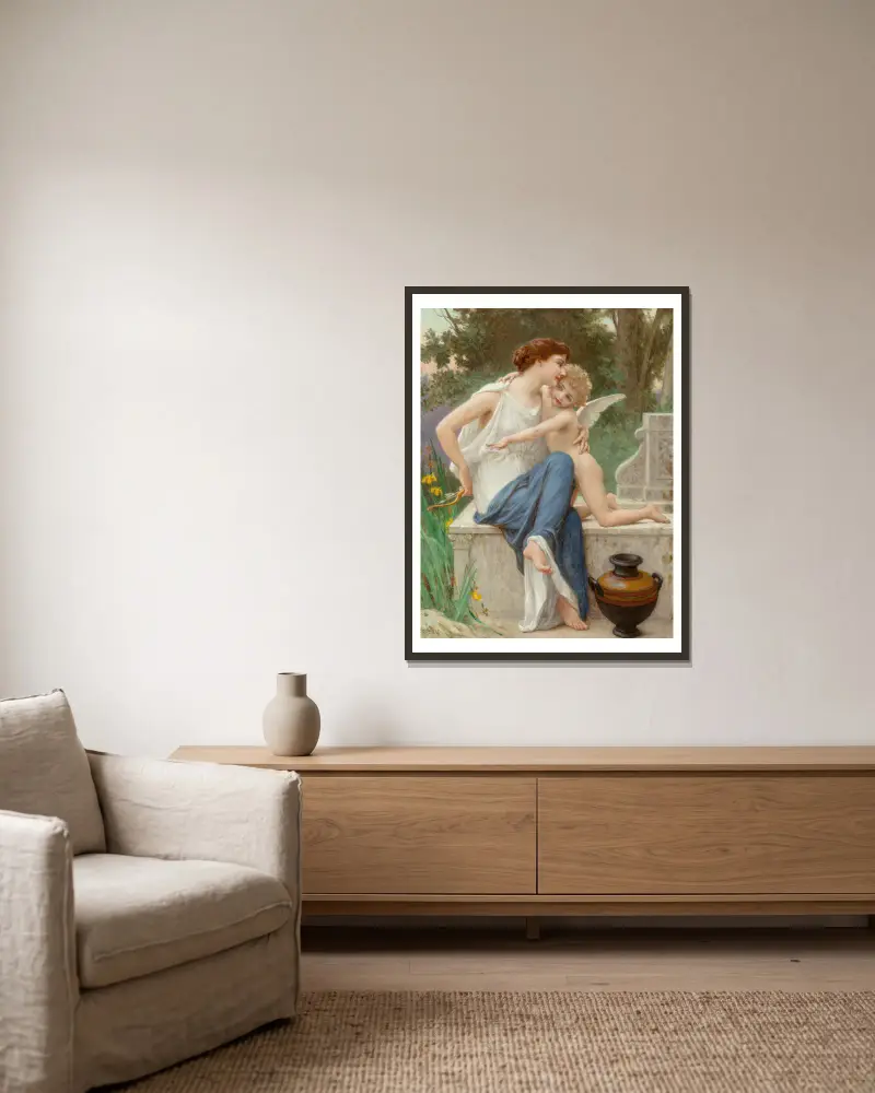 Rozbrojenie Amora, Guillaume Seignac w ramie na ścianie