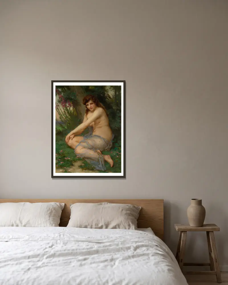 W lesie, Guillaume Seignac w ramie na ścianie