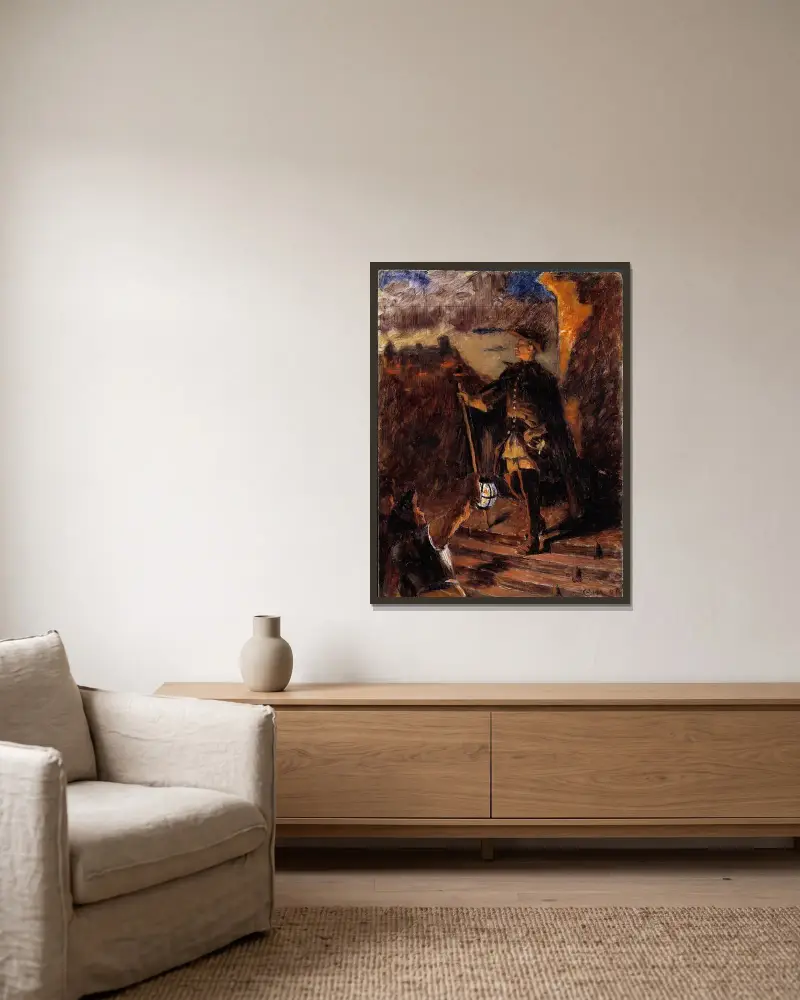30. November von Gustaf Cederström gerahmt an einer Wand