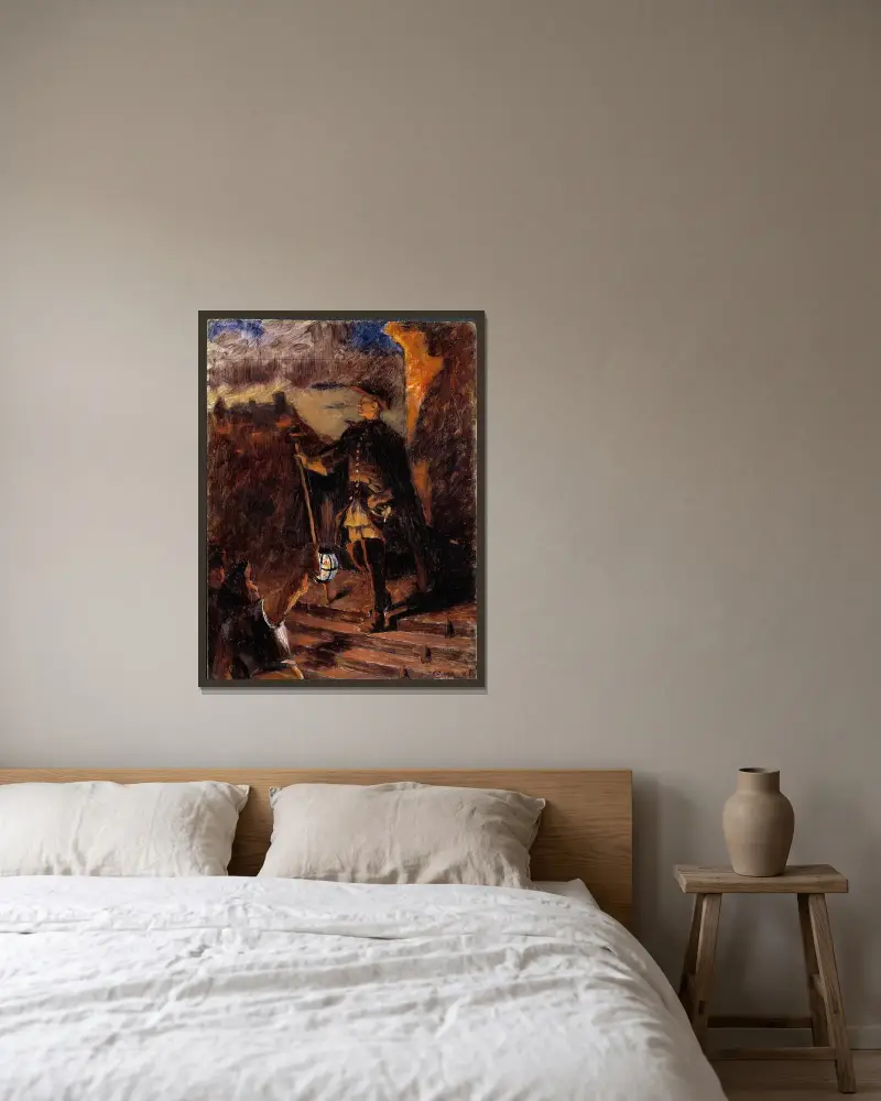 30. November von Gustaf Cederström gerahmt an einer Wand