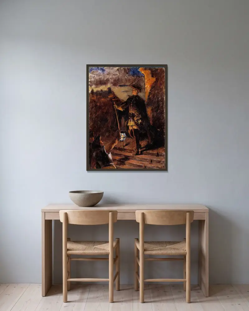 30. November von Gustaf Cederström gerahmt an einer Wand