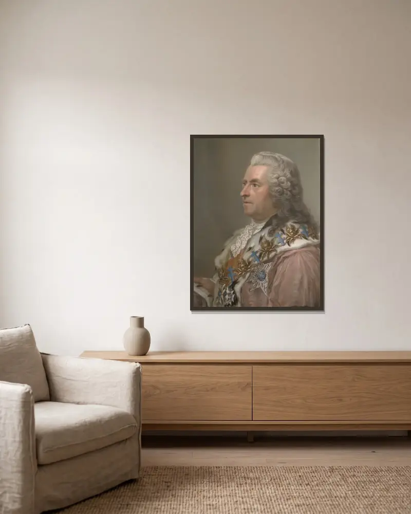 Hrabě Carl Gustaf Tessin, Gustaf Lundberg v rámu na stěně