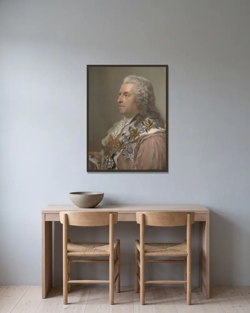 Hrabě Carl Gustaf Tessin, Gustaf Lundberg v rámu na stěně