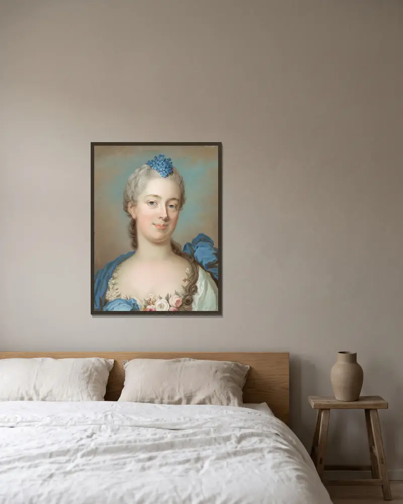Countess Poaton av Gustaf Lundberg inramad på en vägg