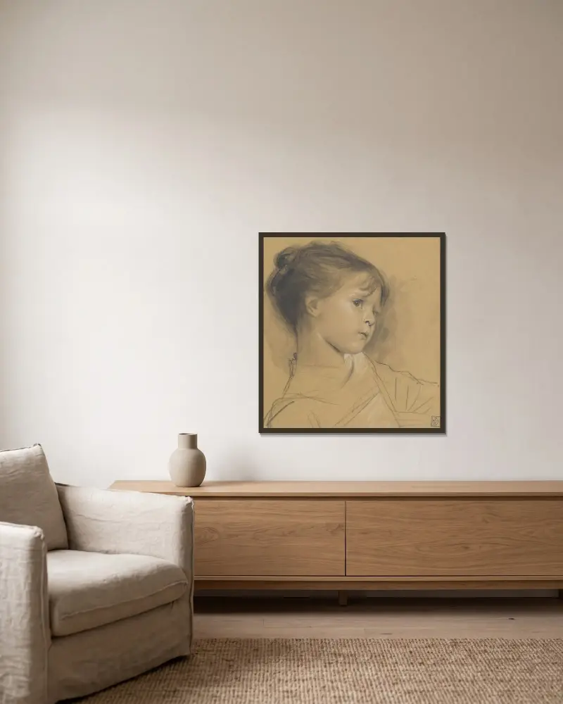 Annerl, Gustav Klimt w ramie na ścianie