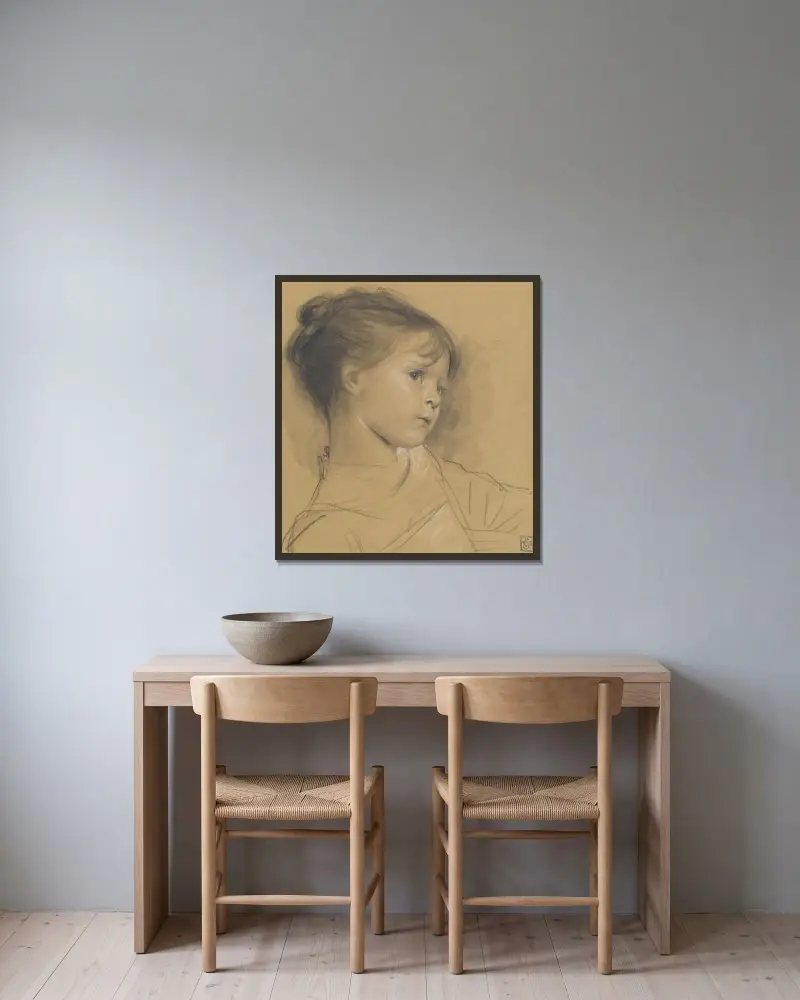 Annerl, Gustav Klimt w ramie na ścianie