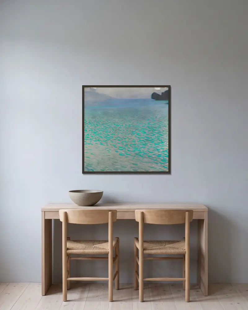 Attersee, Gustav Klimt v rámu na stěně