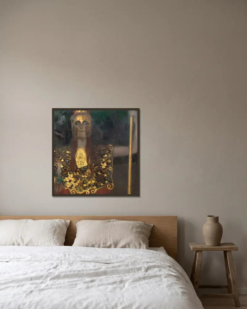Pallas Atena, Gustav Klimt w ramie na ścianie