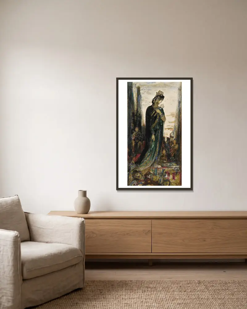 Helena von Gustave Moreau gerahmt an einer Wand