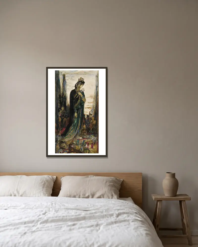 Helena von Gustave Moreau gerahmt an einer Wand
