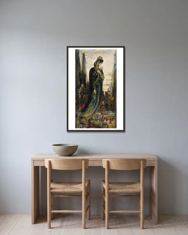 Helena von Gustave Moreau gerahmt an einer Wand